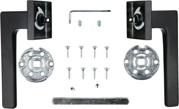 Ручка на розетці Convex 1495 чорний мат