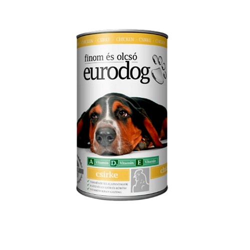 Консерва для усіх порід EuroDog з куркою 415 г