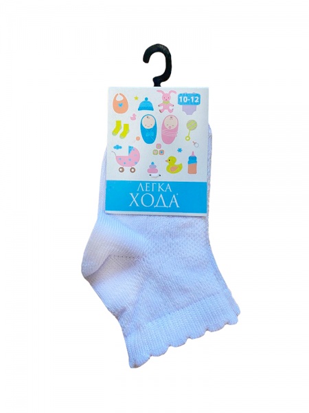 Носки детские унисекс Легка хода 9161 р.10–12 белый 