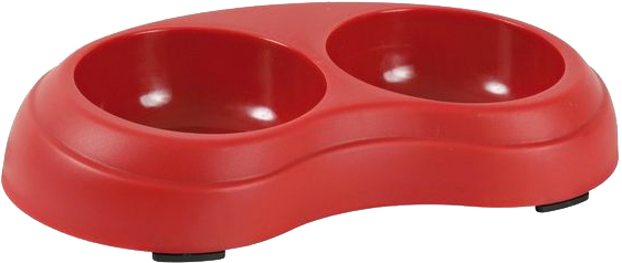 Миска Trixie для собак подвійна пластик 2x0.2 л 10 cм в асортименті (924967)