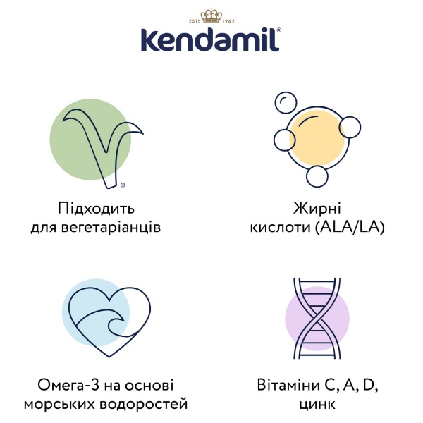Суха молочна суміш Kendamil Organic 2 6-12 міс., 800 г (77000334)