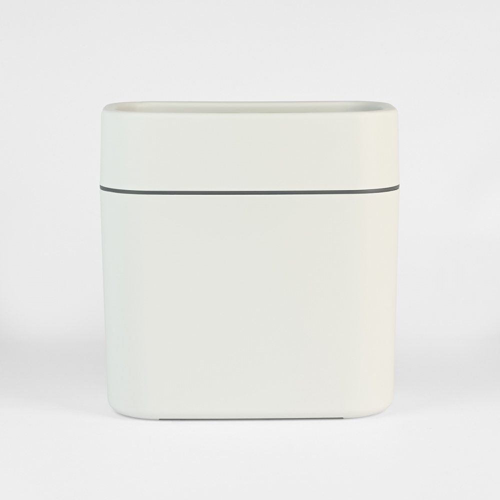 Відро для сміття МВМ 10 л білий/сірий BIN-24 10L WHITE/GRAY