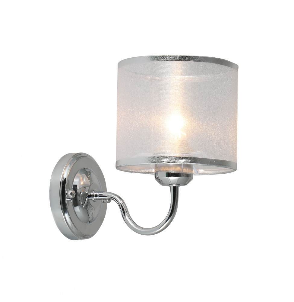 Бра Sensio Nanter 1x40 Вт E27 хром/белый LS-07299/1S-E2740W