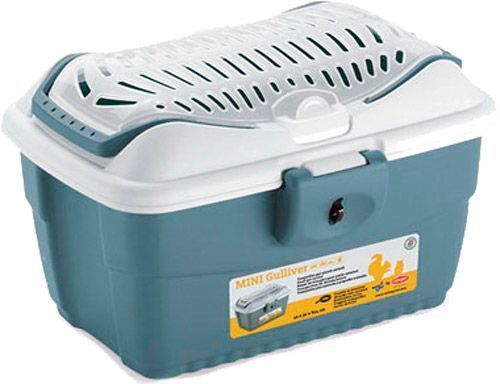 Переноска Stefanplast Mini Gulliver 40х30х24 см белый / стального-синий