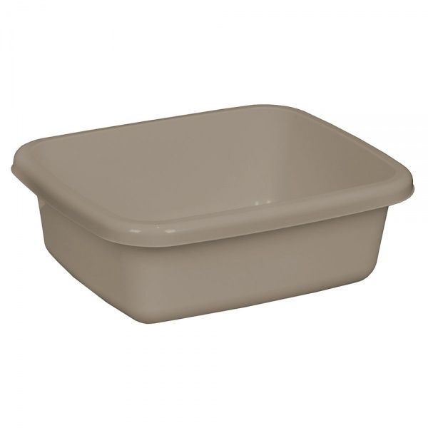 Таз пластиковый Plast Team прямоугольный 370х302х124 мм мокко 10 л 