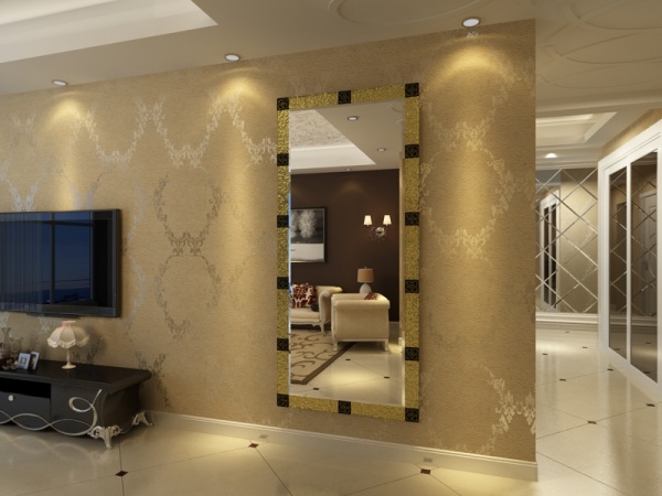 Зеркало настенное Arizzano Arte Esclusino поталь золото 670x1273 мм 