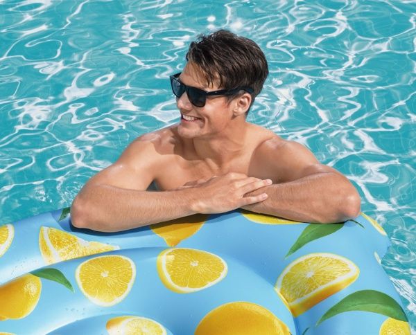 Матрац надувний Bestway із запахом лимону 176х122 см різнокольоровий