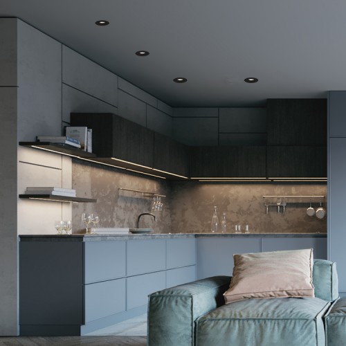 Світильник вбудовуваний (Downlight) Feron DL0375 MR16 чорний 