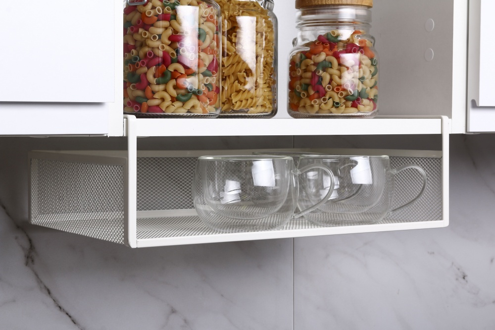 Підвісний кошик LUNA HOME сітчастий білий 38x26x12 см CN231031-13