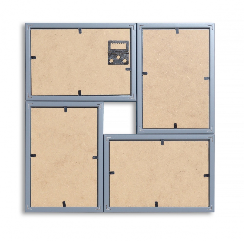 Мультирамка Velista 12B-011-17v 4 фото 10x15 см серый