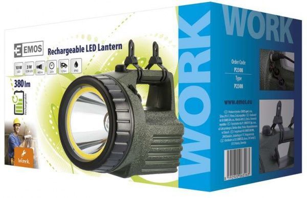 Фонарь Emos P2308 зеленый