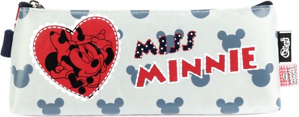 Пенал школьный Miss Minnie 1 отделение Olli белыйкрасный