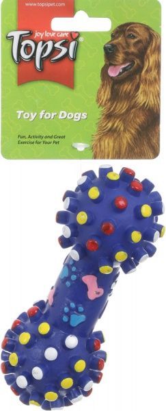 Игрушка для собак Topsi Гантель со звуком 15 см 1203