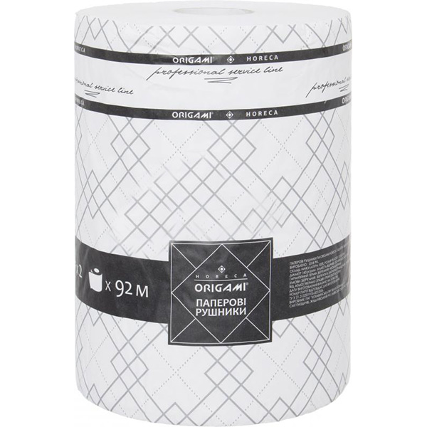 Бумажные полотенца Origami Horeca отбеленные 92 м двухслойные 1 шт./уп.