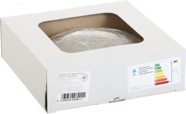 Світильник настінно-стельовий УТ Сяйво НПБ Мармур 1x60 Вт E27 золотий 2501 