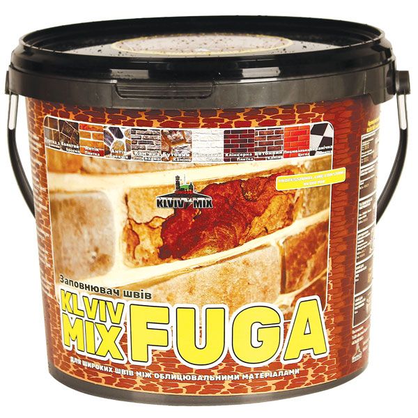 Заповнювач швів KLVIV MIX Fuga 5 кг габро