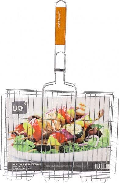 Решетка-гриль UP! (Underprice) объемная хромированная 63х41х5,5 см №671308