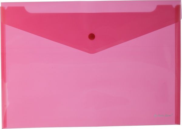 Папка-конверт А4 на кнопці червона Nota Bene