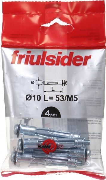 Анкер для гіпсокартону 5x60 мм 1 шт. Friulsider