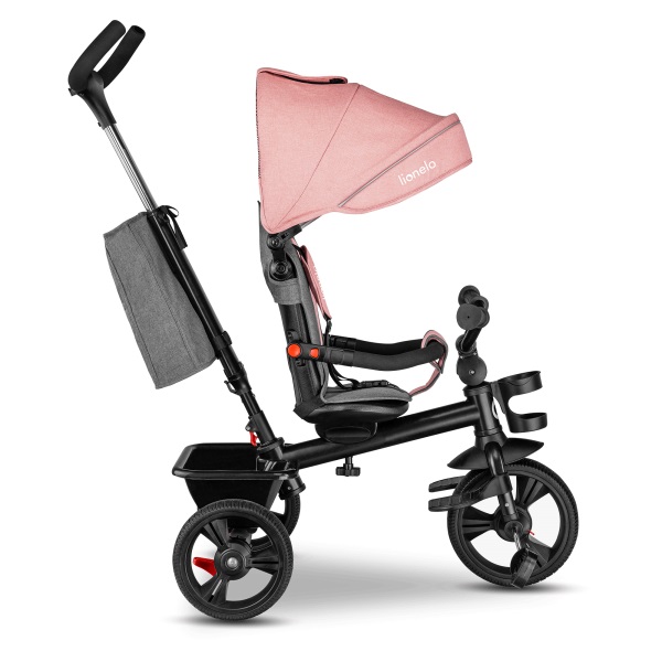 Велосипед-коляска Lionelo рожевий LO-HAARI BUBBLEGUM 