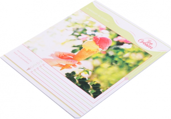 Тетрадь школьная 24 листа в линию УФ-лак в ассортименте