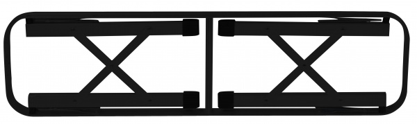 Стол раскладной и 2 лавки 90х60 см + 87х23х39 см коричневый 