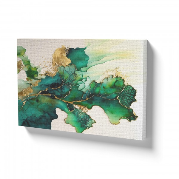 Картина на полотні Зелена фарба 80x110 см WS Holst 2180420239 