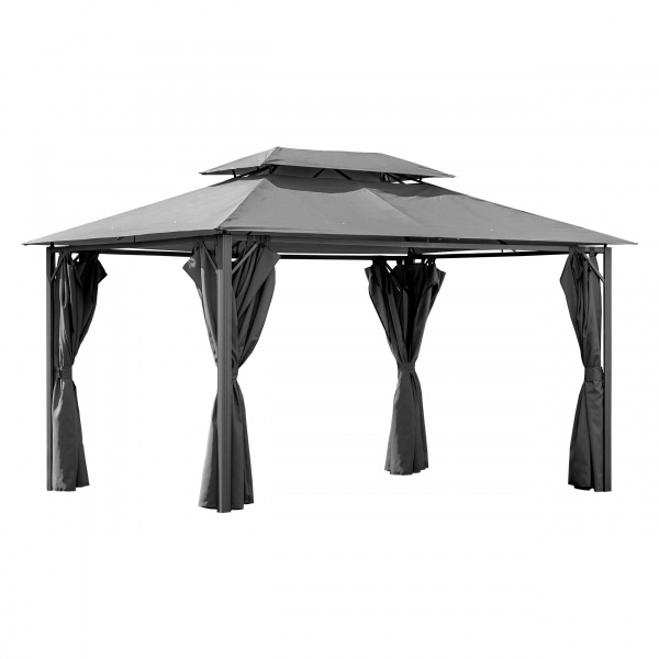 Павильон садовый 3х4 м графит