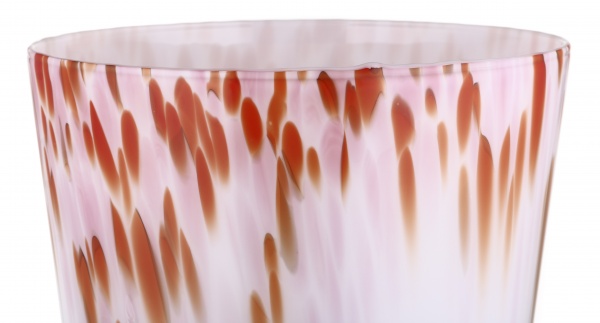 Ваза скляна Wrzesniak Glassworks Confetti опал 35 см різнокольоровий 