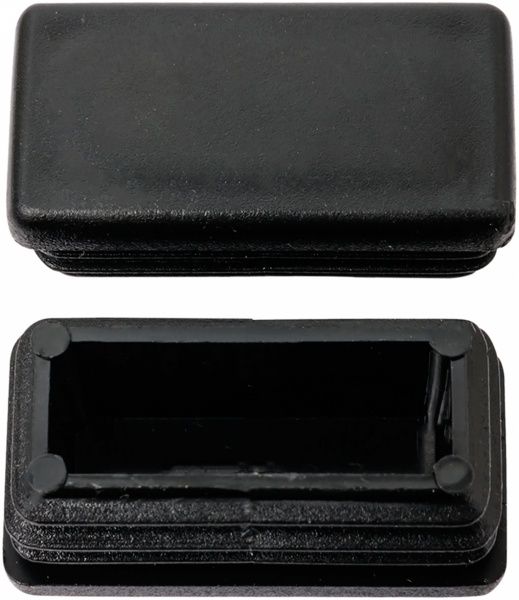 Заглушка прямоугольная черная 20х30 мм 4 шт.