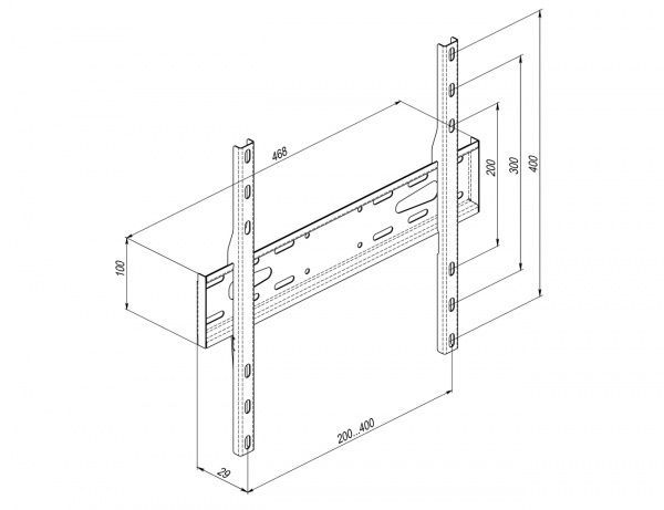 Крепление для телевизора KSL WMO-6240P 32