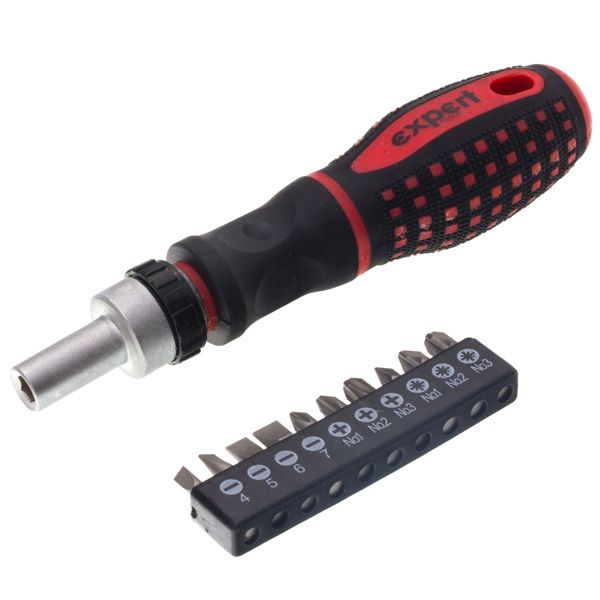 Викрутка Expert Tools FL-2220-1 + 10 біт