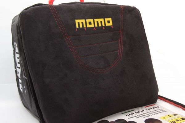 Комплект чехлов на сиденья Fodera Univ MOMO SC034BR черный с красным