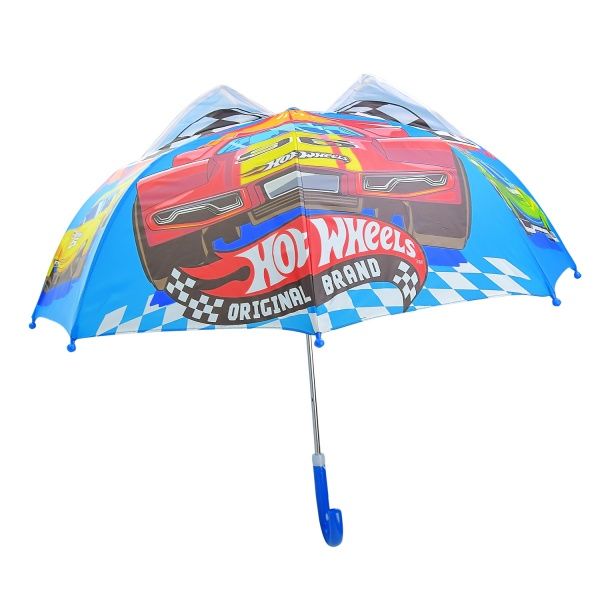 Парасолька дитяча Hot Wheels PL8207, 59 см, купол 70 см різнокольоровий 
