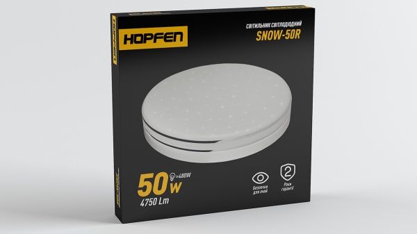 Світильник світлодіодний Hopfen SNOW-50R 50 Вт білий 4500 К SNOW-50R 50W 4500K