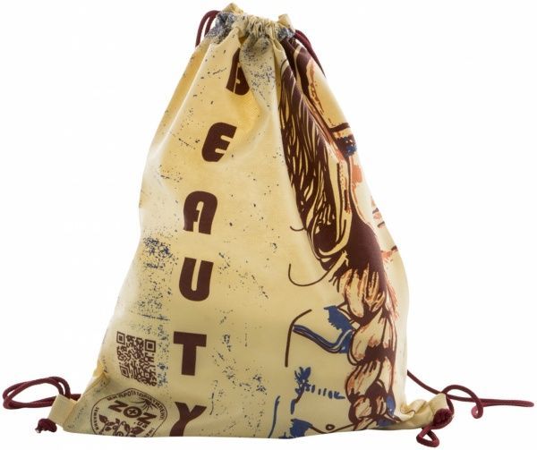 Экосумка-рюкзак Красота бежевый  