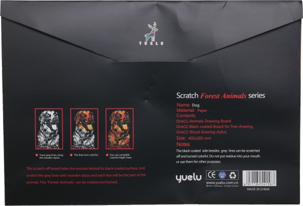 Скретч-картина Друг человека 40,5x28,5 см 