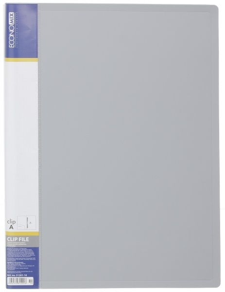 Скоросшиватель E31201 CLIP A с длинным прижимом цвет в ассортименте Economix