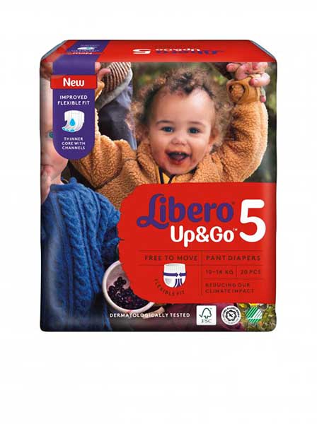 Підгузки-трусики Libero Up&Go 5 10-14 кг 20 шт.