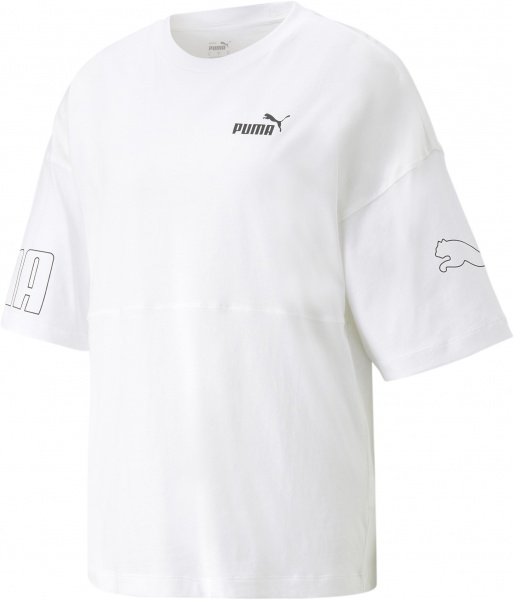 Футболка Puma POWER COLORBLOCK TEE 67363602 р.L белый