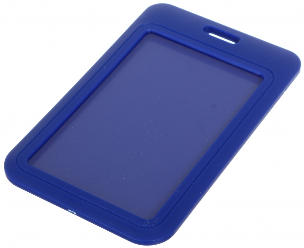 Бейдж вертикальный 55х85 мм синий Nota Bene