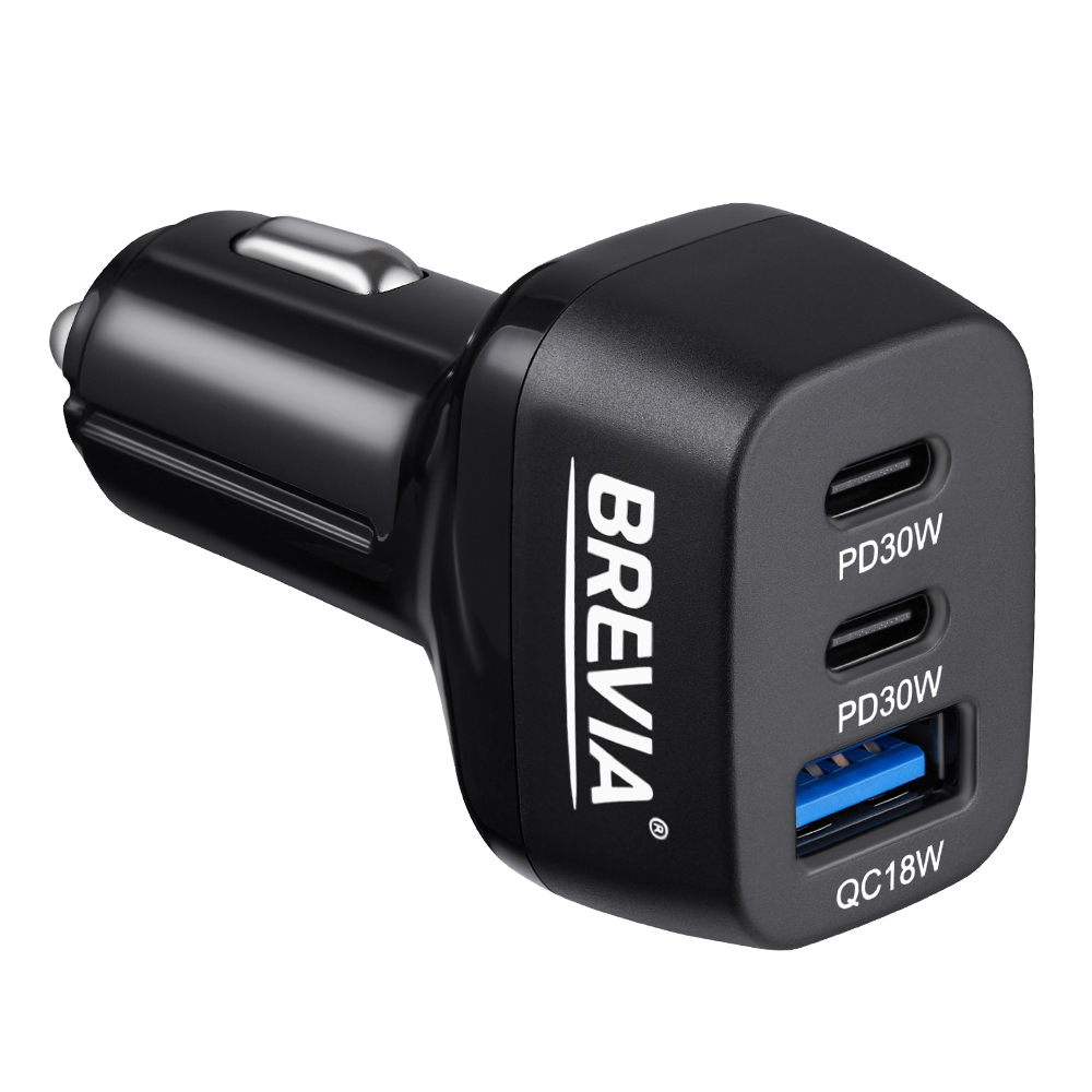 Автомобільний зарядний пристрій Brevia ePower TriDrive 78W 2xUSB-C+1xUSB-A
