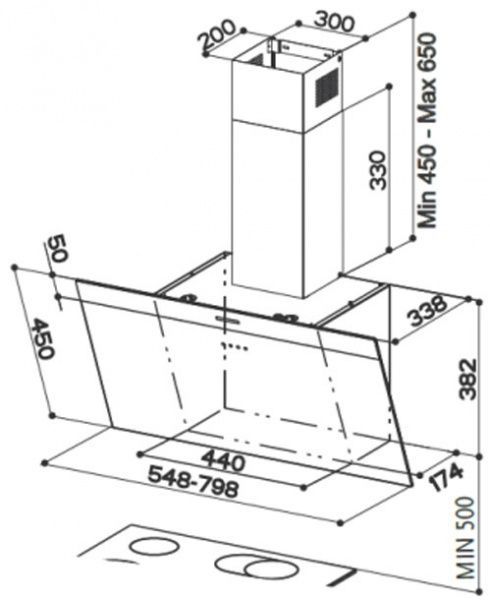 Вытяжка Faber Daisy EG6 LED BK A55