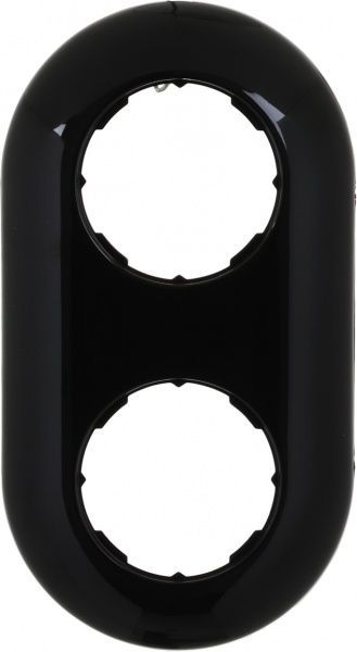 Рамка двомісна UP! (Underprice) Retro універсальна чорний HSN-FRP.H1G2-BK