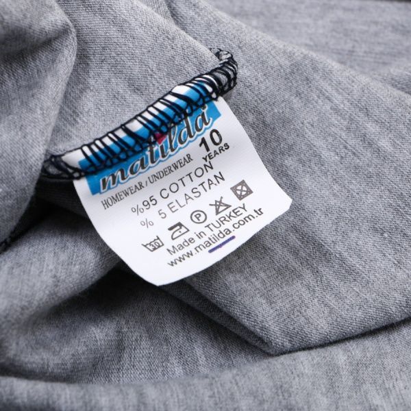 Пижама детская MATILDA р.140 серый 9206-4 