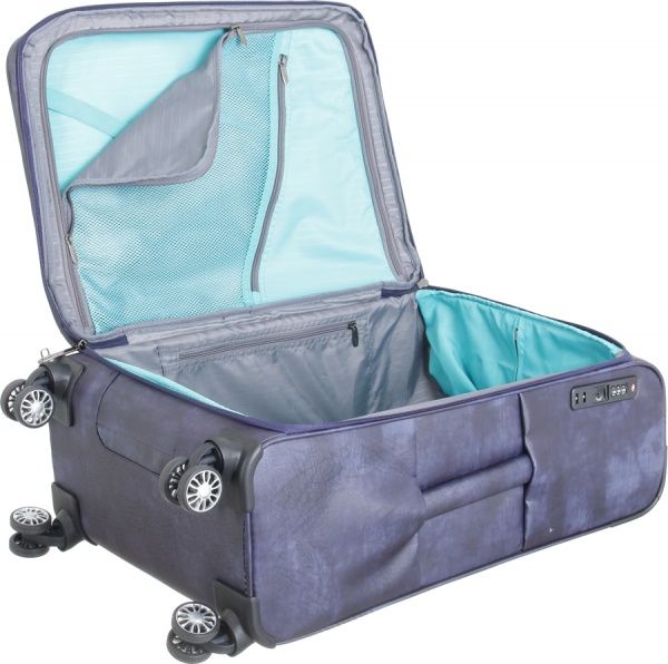 Чемодан UP! (Underprice) N1186 синий 58х41х19/22+5 см 