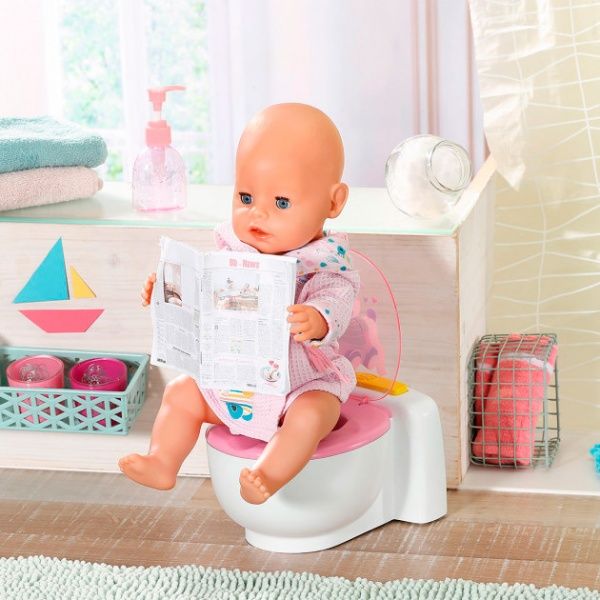 Набір Zapf Інтерактивний унітазик для ляльки Baby Born зі звуком 828373