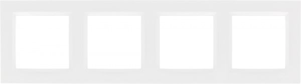 Рамка чотиримісна Simon SIMON10 універсальна білий CR4/11