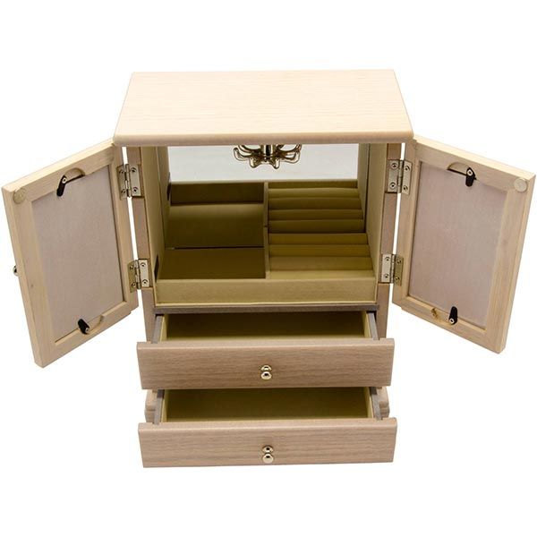 Шкаф для украшений бежевый 20.9x11.7 см