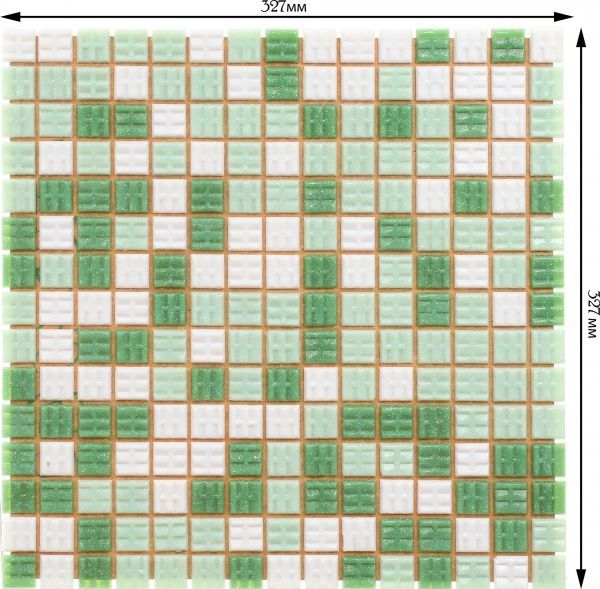 Плитка Value Ceramics Мозаїка зелений мікс CT22404 32,7x32,7 